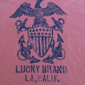 Lucky Brand Long-sleeved T-shirt XXL Cranberry Red